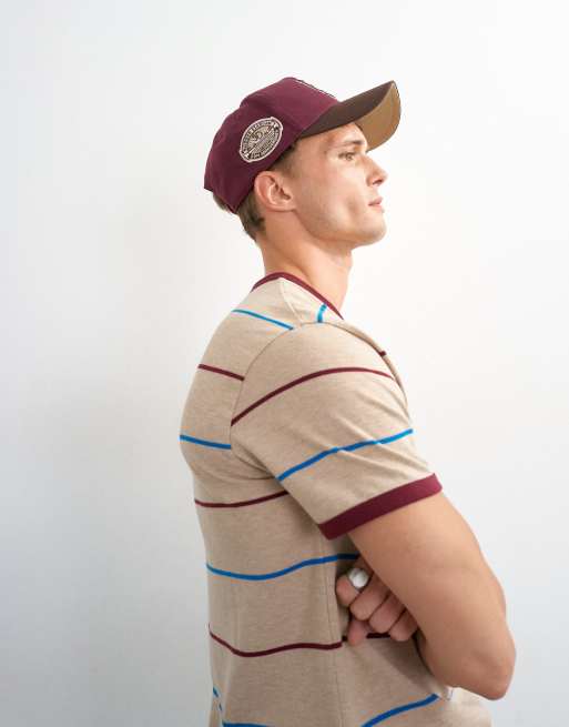 Topman klassiek gestreept T-shirt in havermoutkleur, 4 van 5