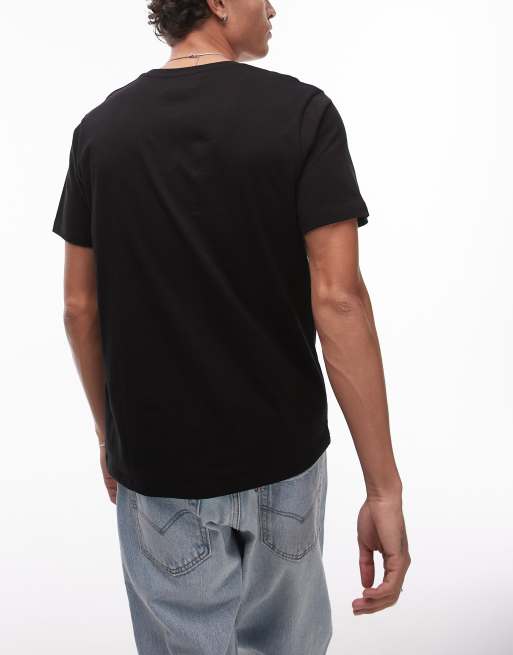 Topman – Klassische T-Shirts in Schwarz im 3er-Pack, 3 von 4
