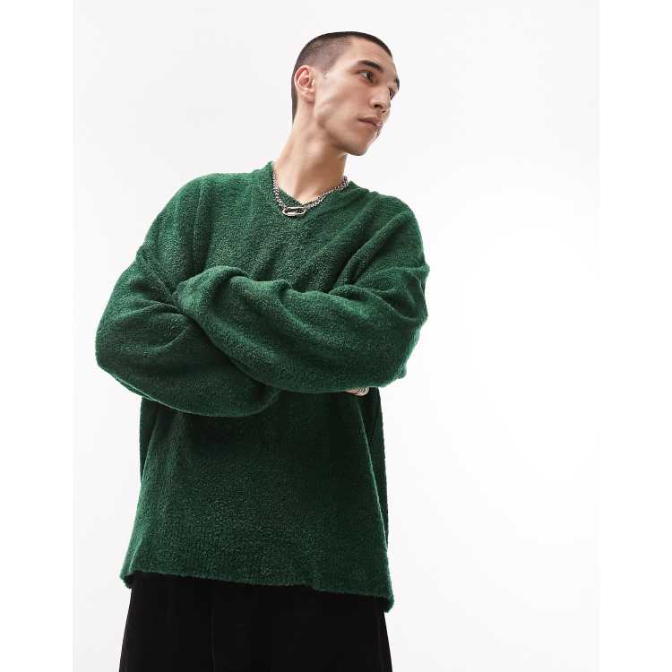 Bouclé knit sweater - Man