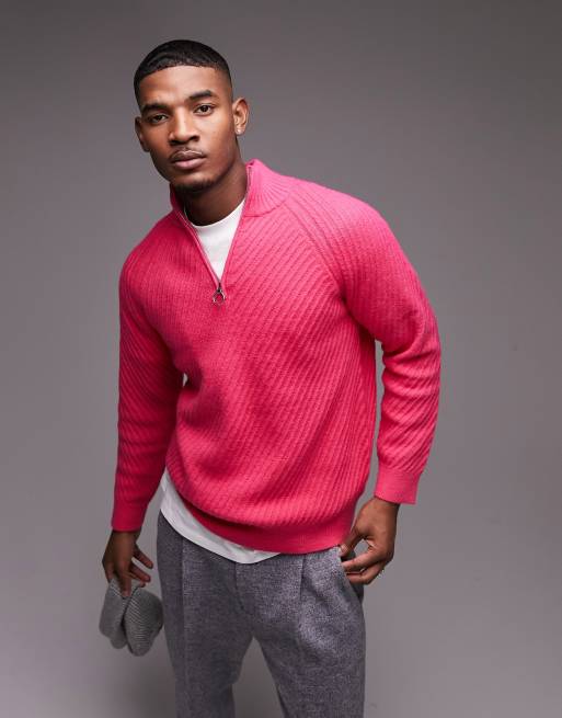 Pink quarter zip sale