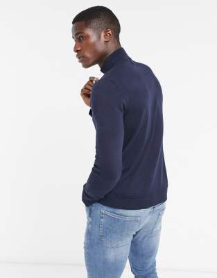 half zip turtleneck sweater