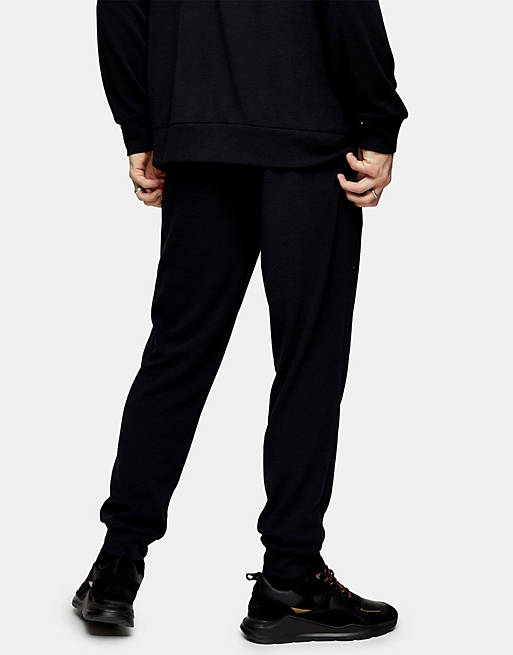  Topman knitted jogger in black 