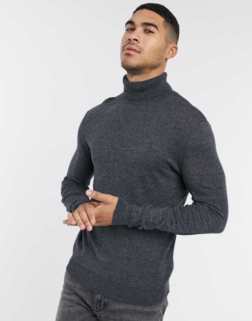 Topman roll hot sale neck jumper