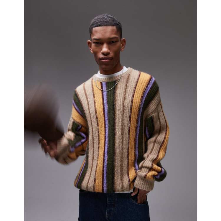 トップス plllllleeeasse multi stripe sweatshirt plllllleeeasse multi stripe sweatshirt