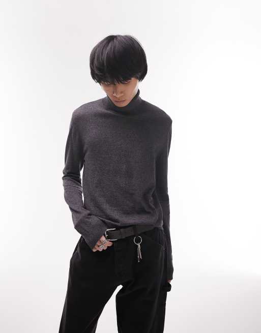 Twisted turtleneck sweater - Man