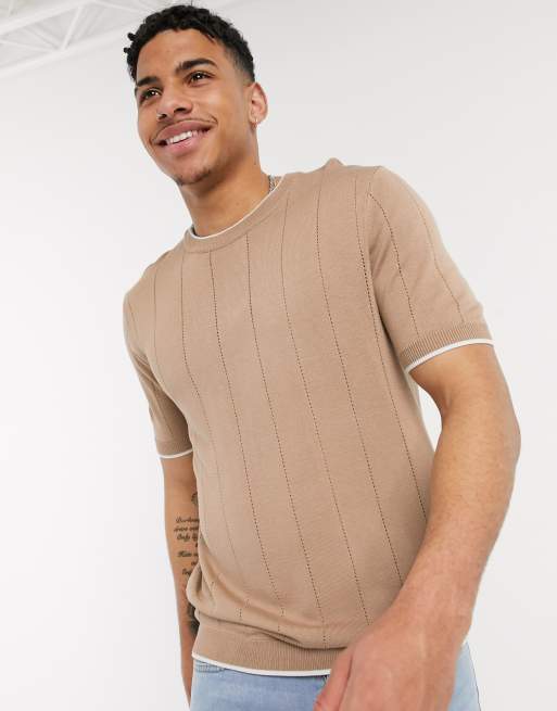 Topman knitted cheap t shirt