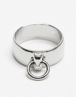 Topman knocker ring in silver - ASOS Price Checker