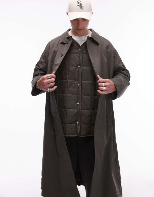 Topman – Kurtka przeciwdeszczowa oversize z odpinaną podszewką