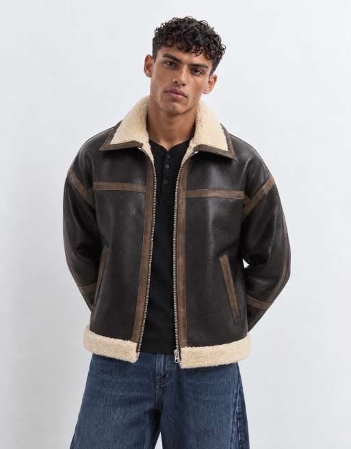 Topman kurtka ze sztucznego kożuszka w kolorze espresso brown, 6 z 10