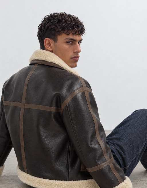 Topman kurtka ze sztucznego kożuszka w kolorze espresso brown, 9 z 10