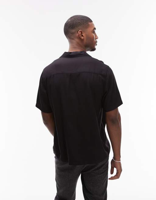 Topman – Kurzärmliges Hemd in Schwarz, 3 von 4