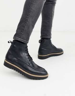 black moccasin boots