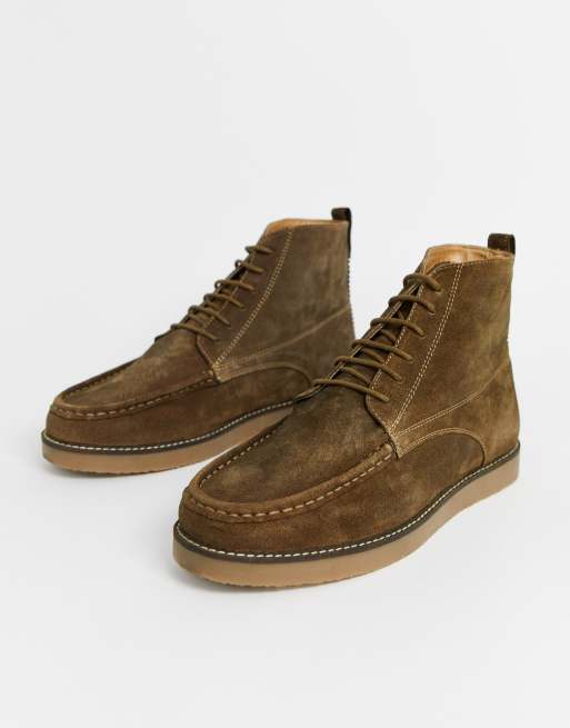 Tan moccasin clearance boots