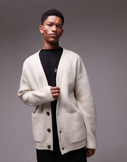 Mens long length clearance cardigan