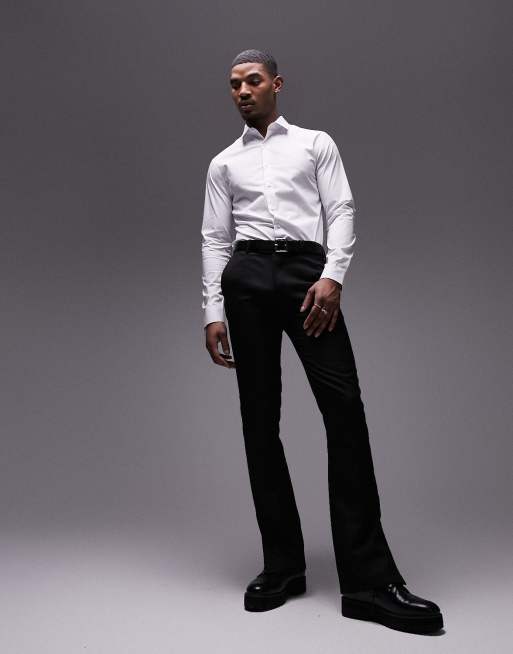 Topman – Langärmliges Stretch-Hemd in Weiß , 2 von 4