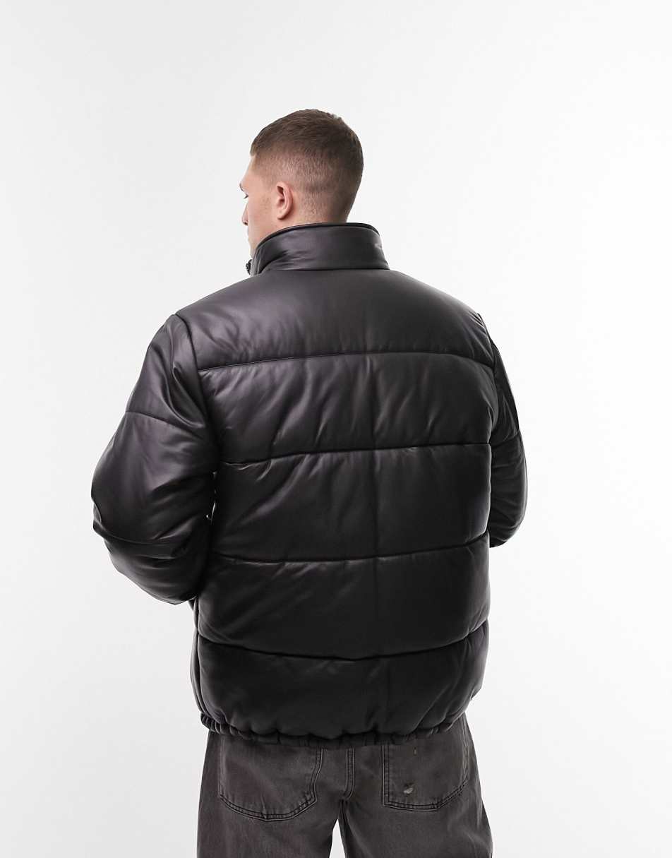 Topman black 2024 puffer jacket