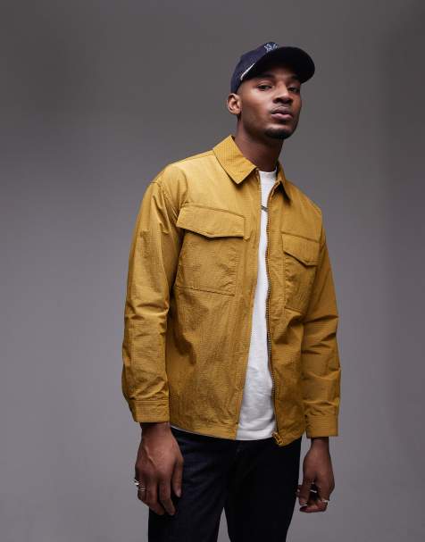 Topman – Lekka musztardowa kurtka z tkaniny ripstop - view 1