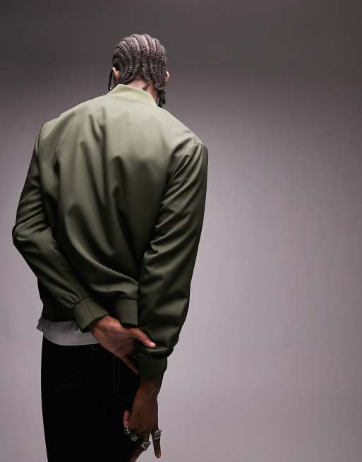 Men's BOMBER JACKET, Khaki, Clothing