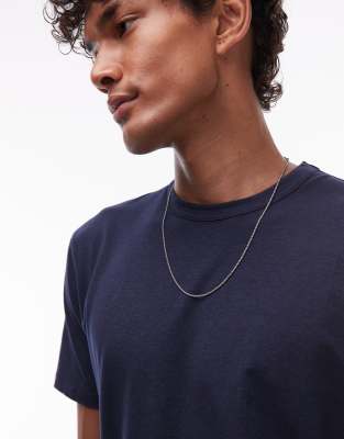 Topman Lightweight Regular Fit T-shirt In Blue