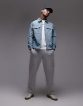 ASOS DESIGN - Giacca harrington oversize leggera blu navy