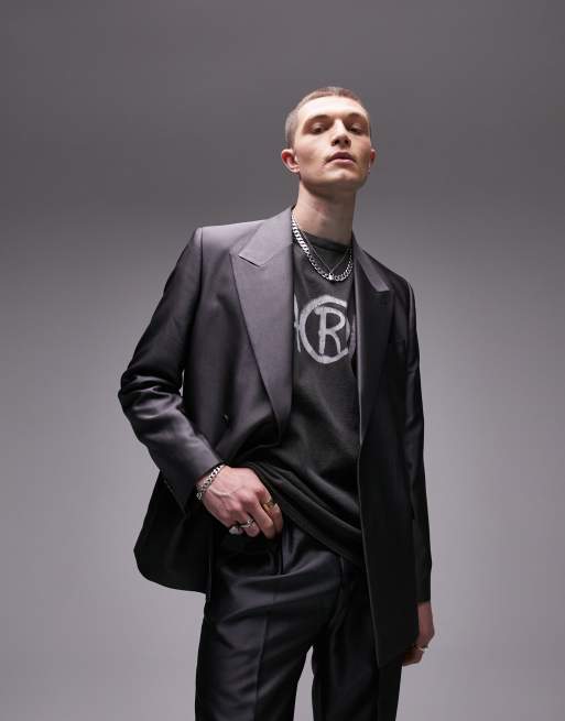 Grey and black deals suit jacket