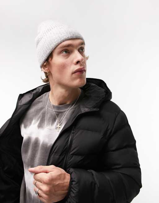 Topman Hooded Liner Jacket in Black