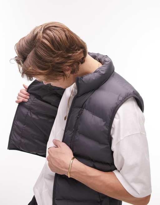 Topman liner vest in grey