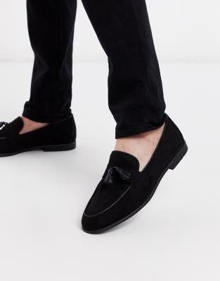 topman black loafers