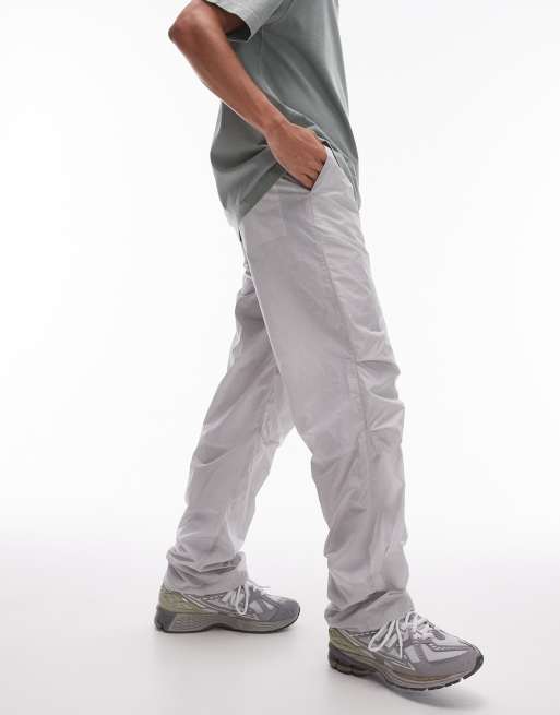 Topman – Locker geschnittene Hose in Grau