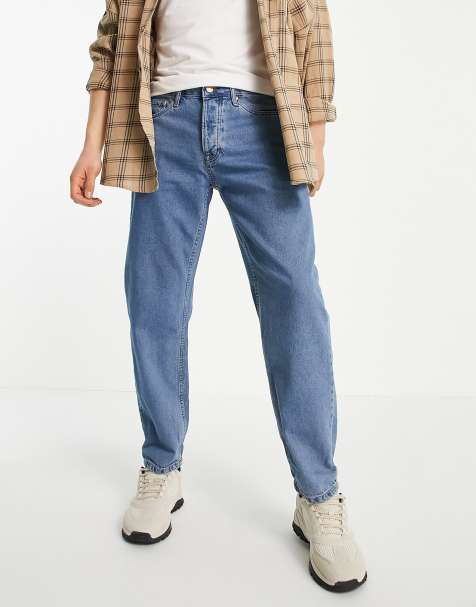 Topman – Locker geschnittene Jeans in mittlerer Waschung - view 1