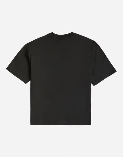 Topman locker geschnittenes Crop-T-Shirt in Schwarz, 7 von 7