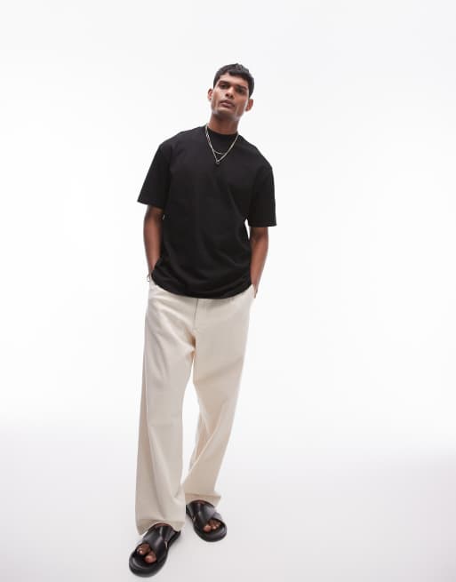 Topman – Locker geschnittenes T-Shirt in Schwarz, 3 von 4