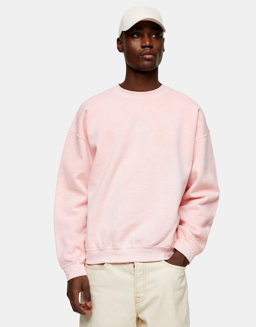 Topman London - Sweater met print in roze