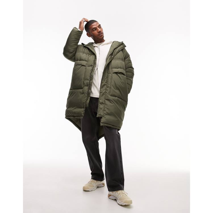 Long line puffer outlet coats