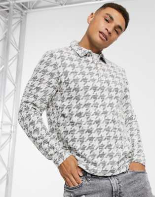 long sleeve polo shirts topman