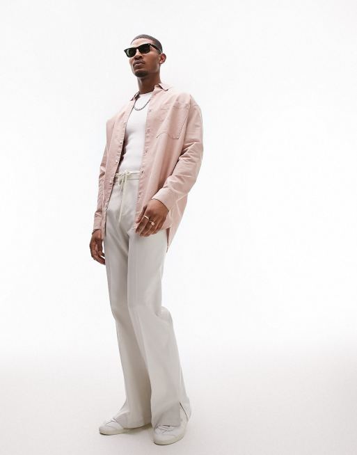 Topman pink hot sale shirt