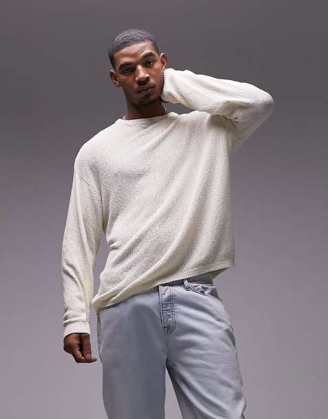 Mens hot sale grey jumpers