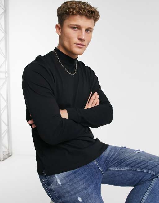 Topman 2024 black turtleneck