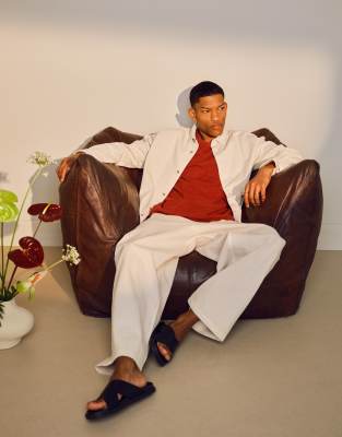 Topman Long Sleeve Washed Canvas Overshirt