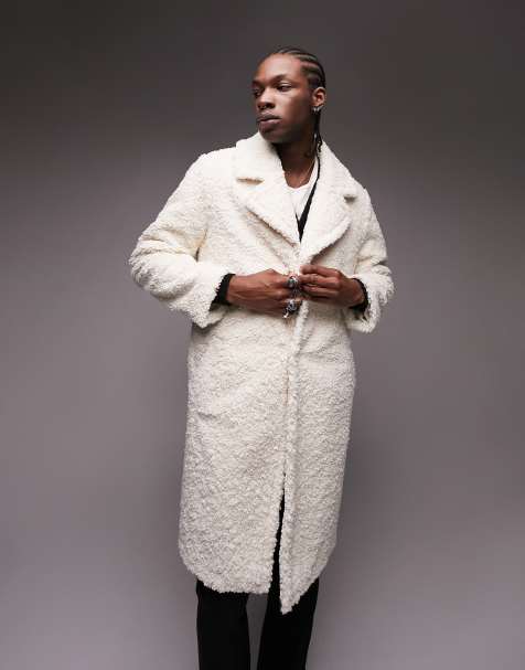 White hotsell overcoat mens