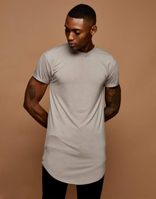 Topman longline t shirt sale