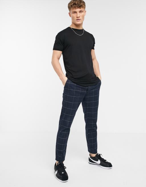 Topman longline T-shirt in black