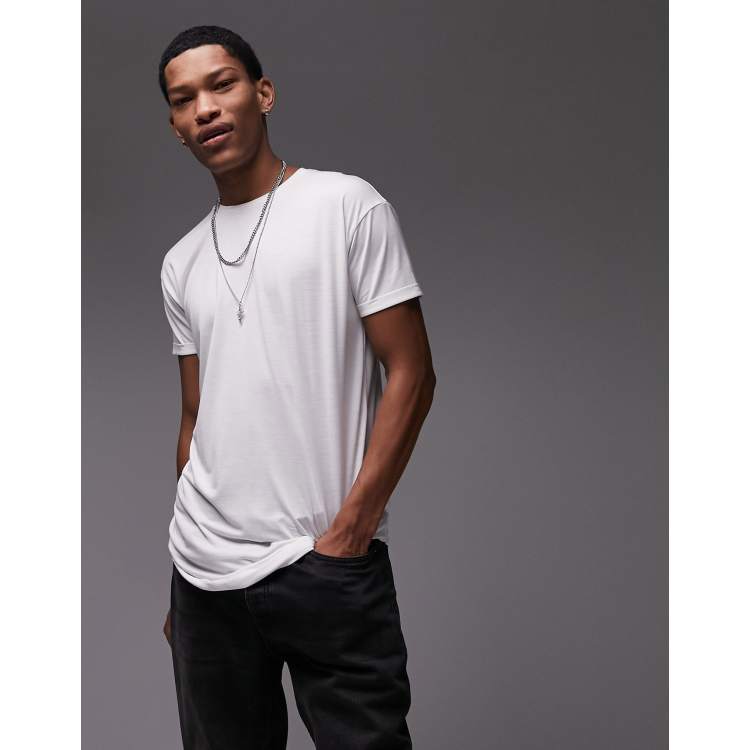 Topman longline T-shirts in white | ASOS