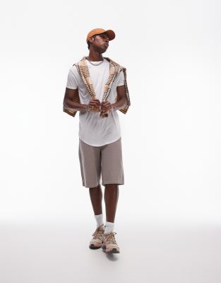 Topman Longline T-shirts In White