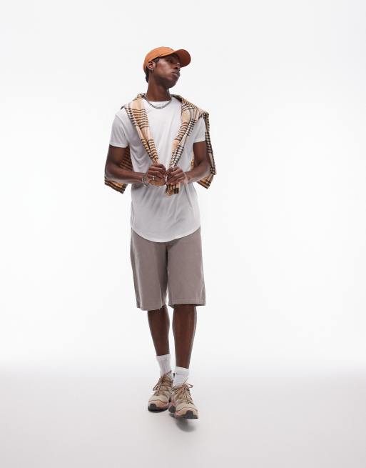Topman longline T-shirts in white, 2 of 4