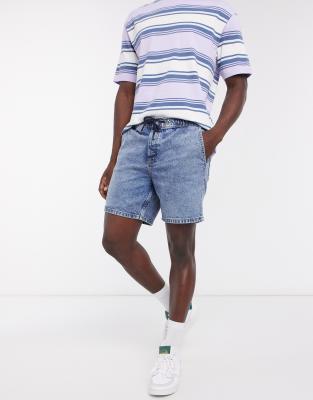 loose fit denim shorts