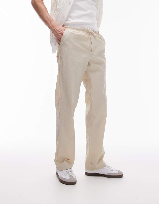 Topman - loose trousers in stone