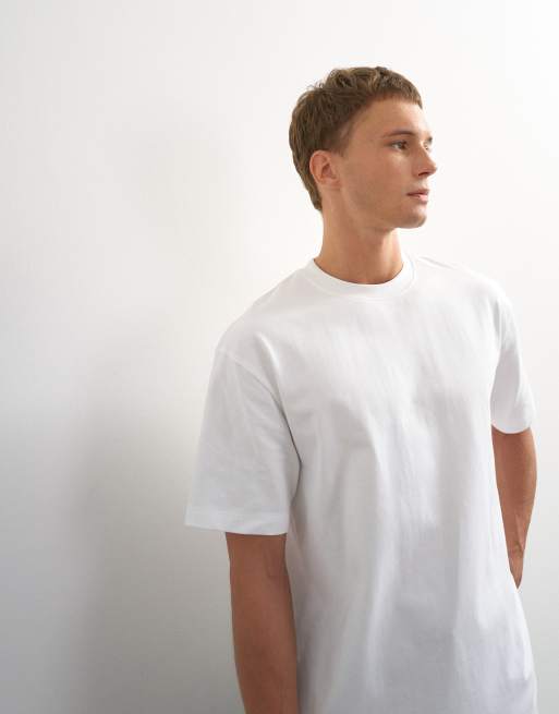 Topman lot de 3 t-shirts coupe relaxed en noir, blanc et pierre, 3 de 7