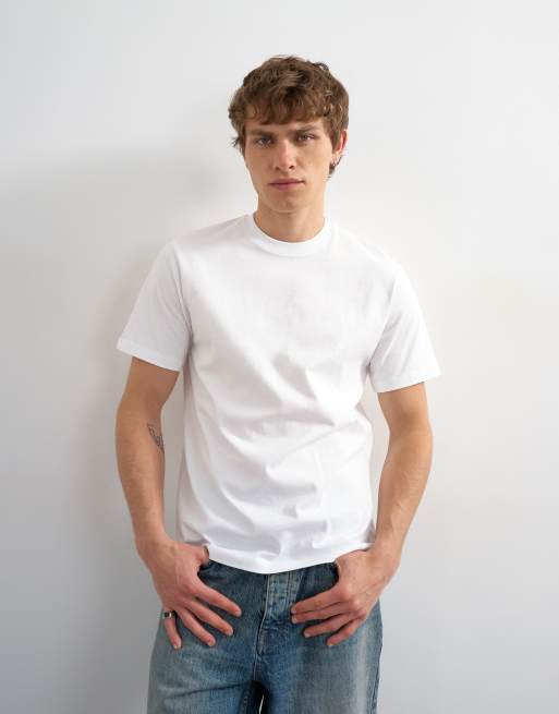 Topman - Lot de 5 t-shirts classiques - Bleu marine, écru, rose, marron et bleu, 2 de 5