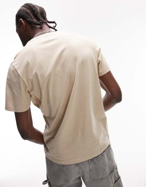 Topman - Lot de 5 t-shirts classiques - Noir, blanc, gris, taupe et bleu marine, 4 de 4